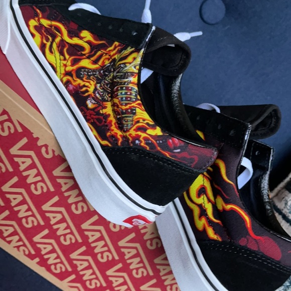 Vans Old Skool Samurai Rising Black/True White MENS - Picture 15 of 16